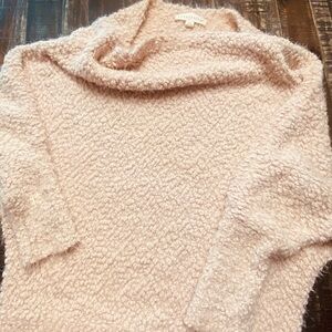Lovestitch Soft Blush Cowl Neck Off the Shoulder Sweater ♥️♥️♥️
